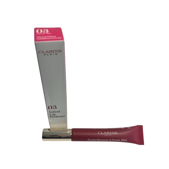 Clarins Other - Clarins Velvet Lip Perfector Shade 03 Velvet Red NIB